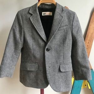 H&M Gray Wool Boys Blazer